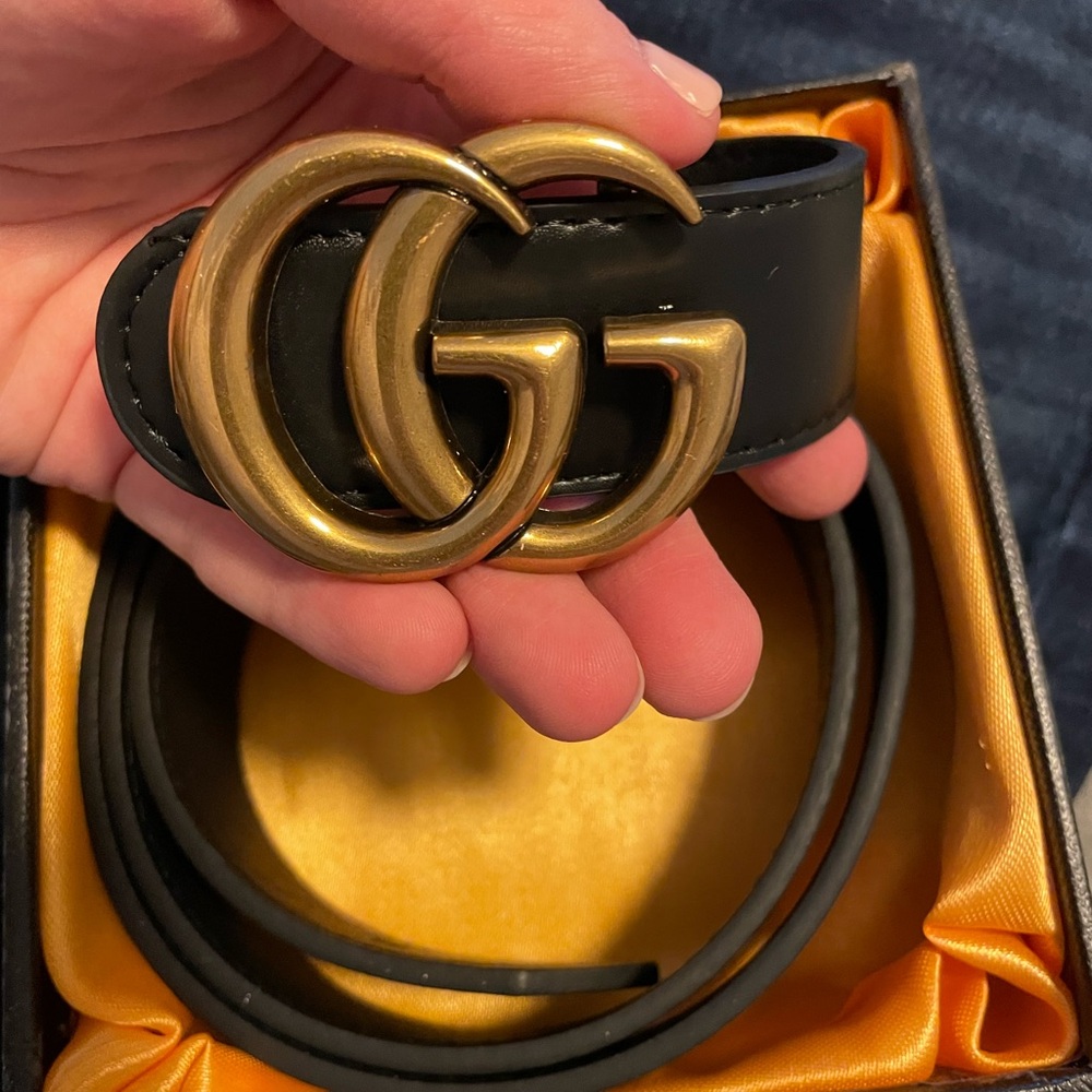 Black and Gold Designer INSPIRED Belt